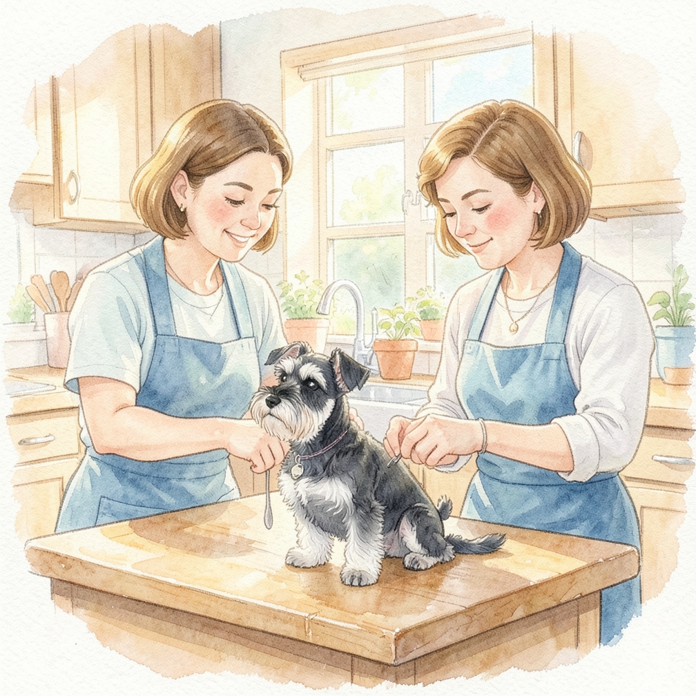 How to Handle Miniature Schnauzer grooming for beginners Step by Step