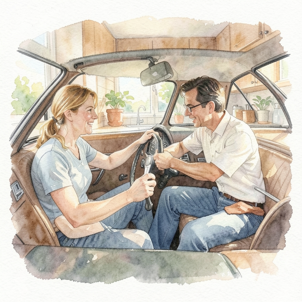 If you ever need to take avoiding action, don't brake and swerve at the same time.