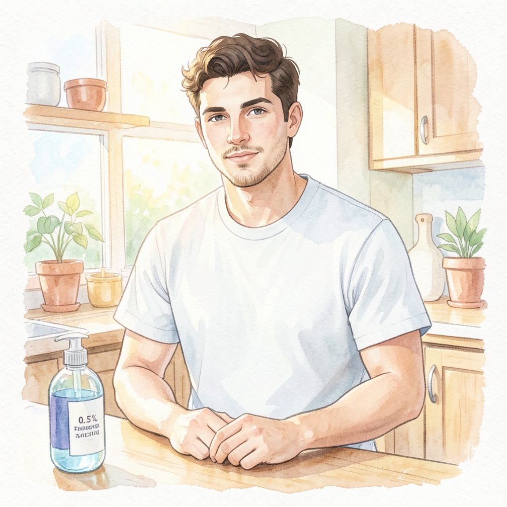 Calculate how much dissolved arbutin you need to make a 2% or 0.5% mixture.