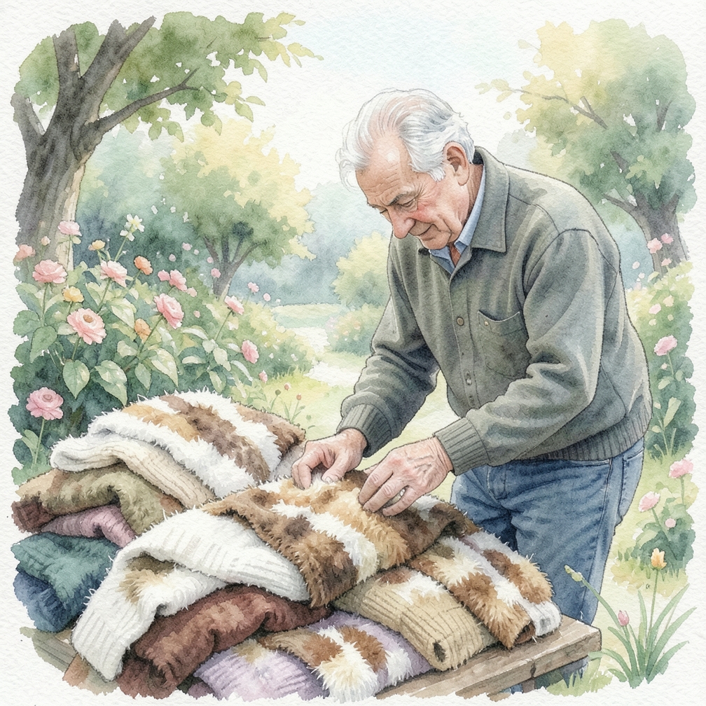Find some sweaters that are at least 50% animal fiber.