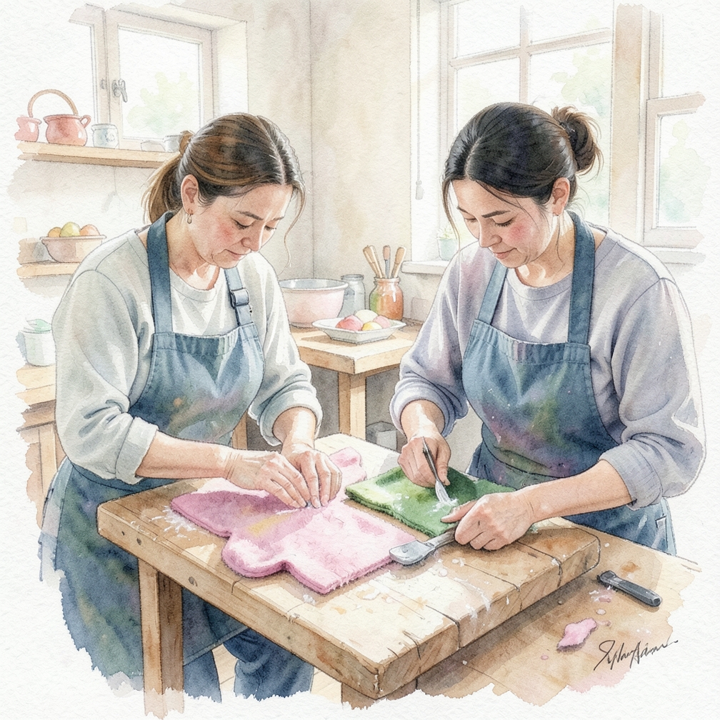 Felt the sweaters using a hot cycle on your washing machine.