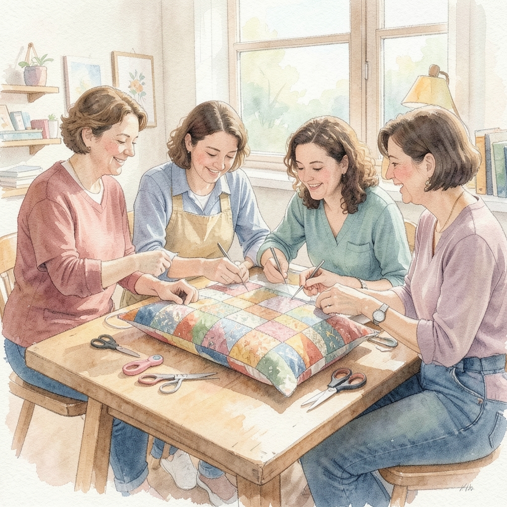 Sew the pieces together to make your front and back panels.