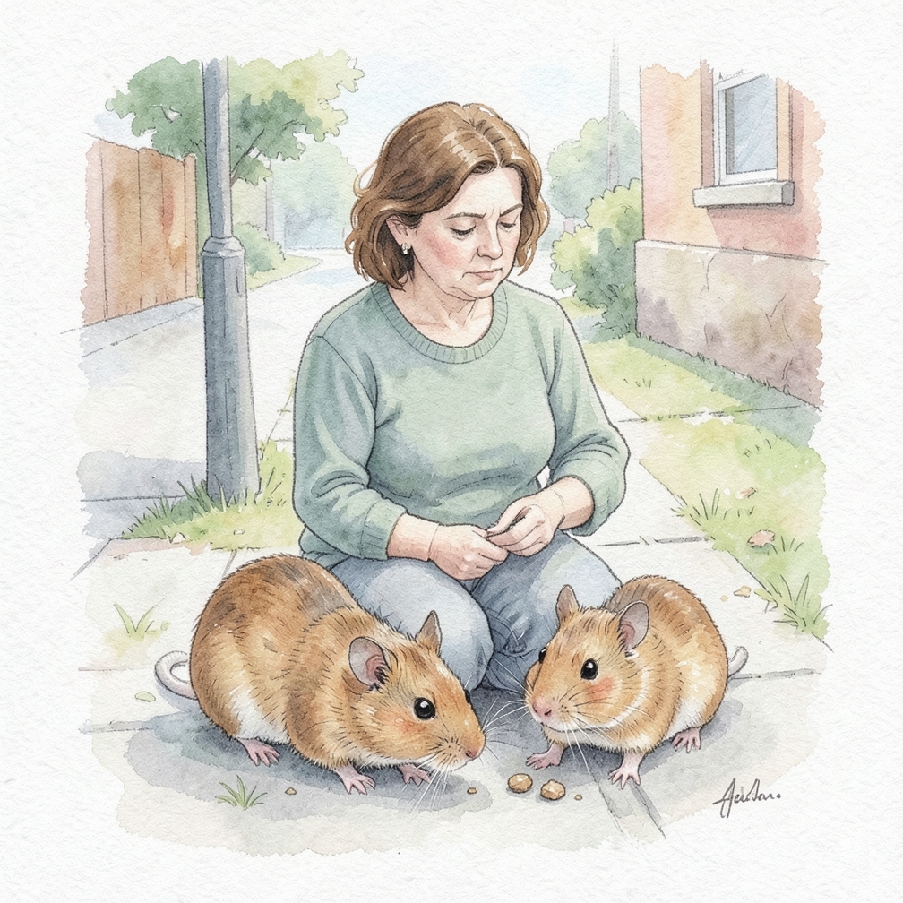 Feed the hamster regularly.