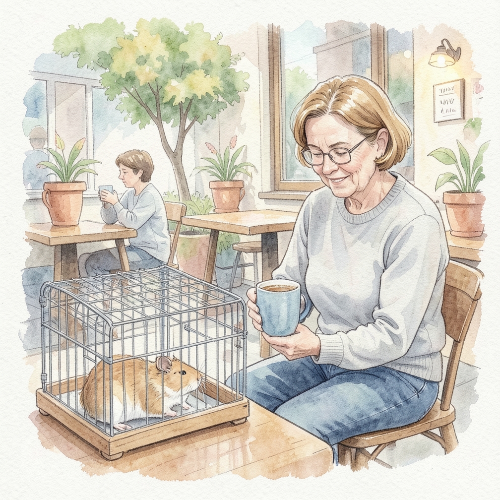 Help your hamster recognize your voice.