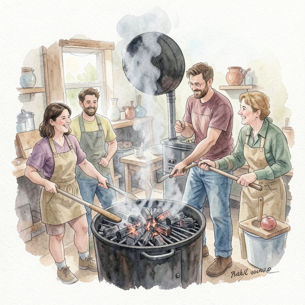 Use a charcoal grill