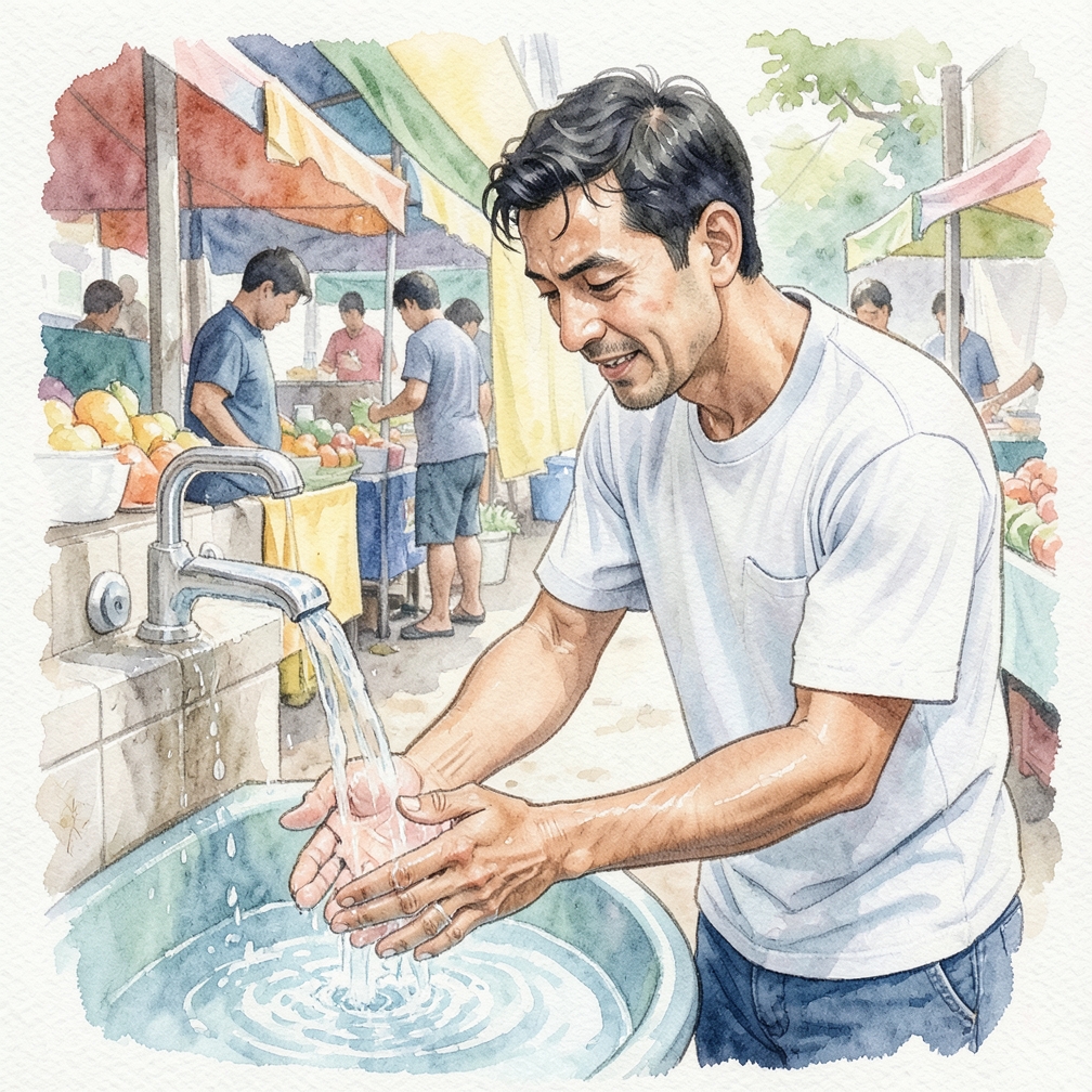 Remove the gloves and wash your hands.