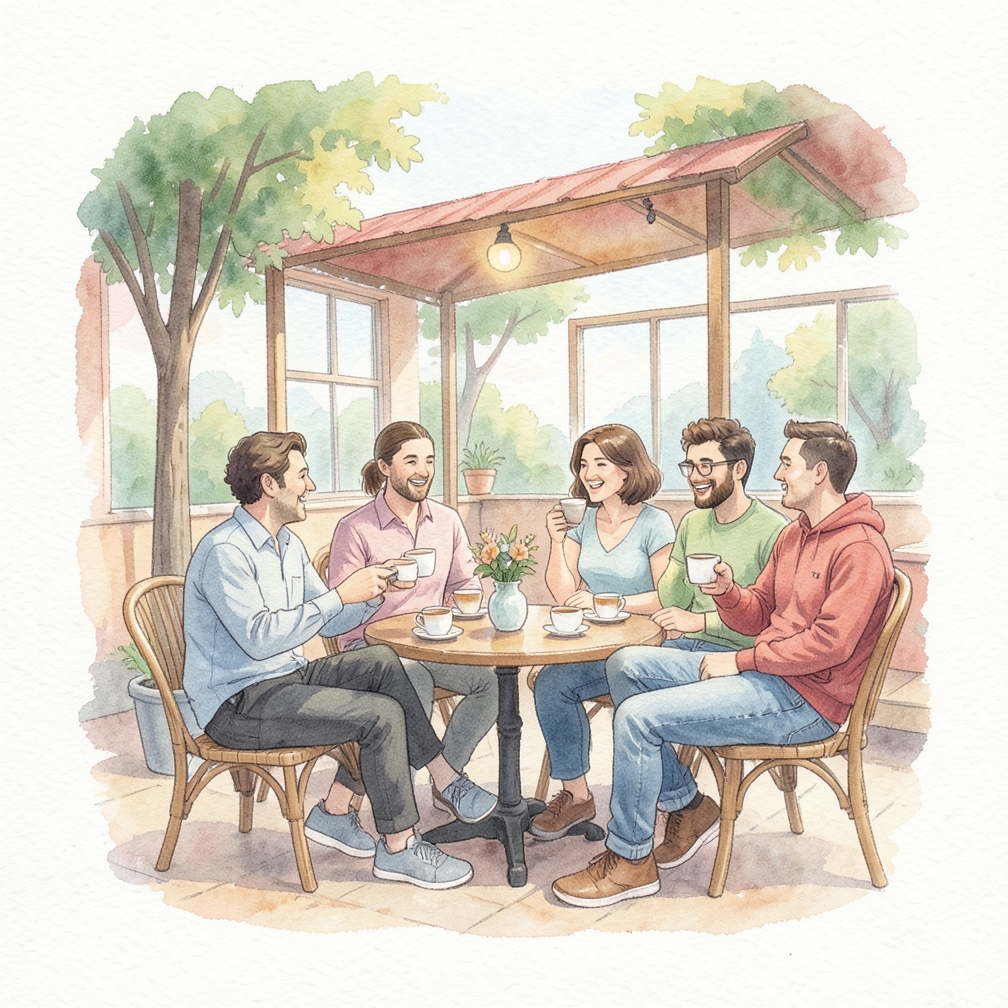 Have fun when you're talking to others.