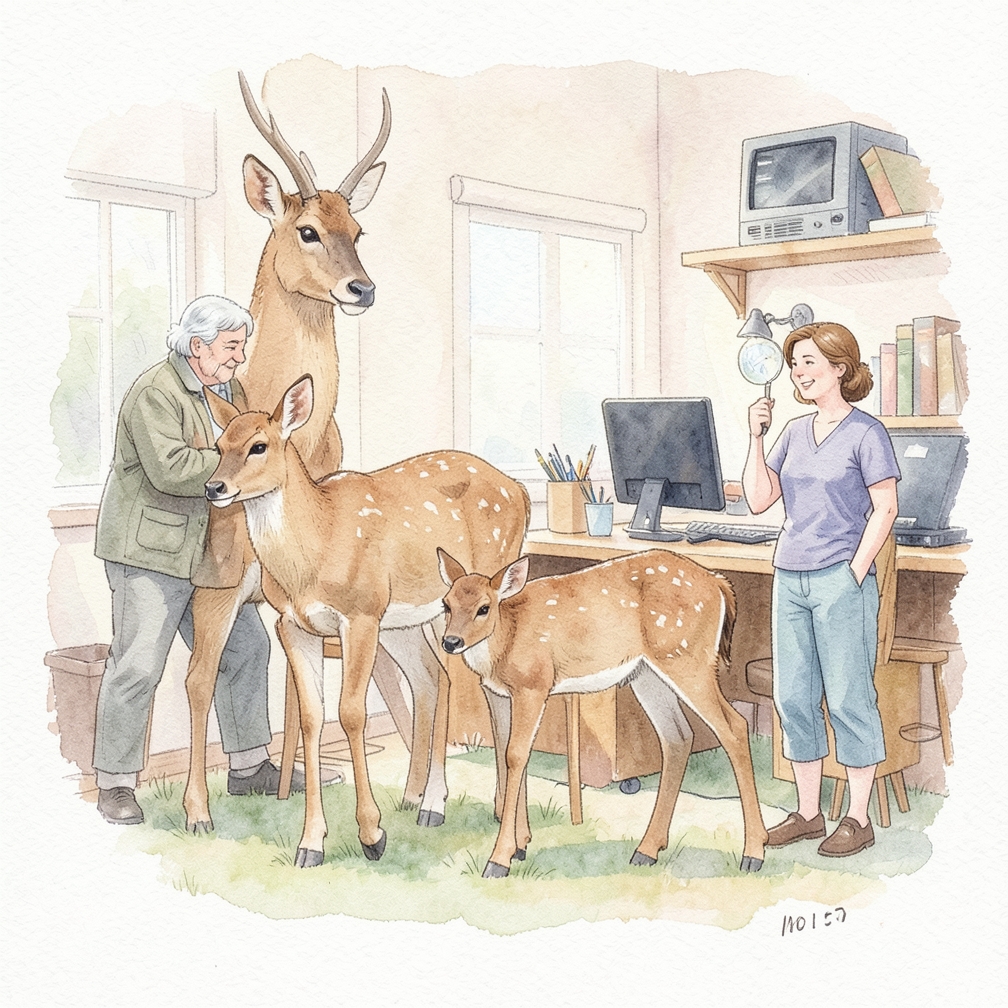 Estimate a fawn’s weight.