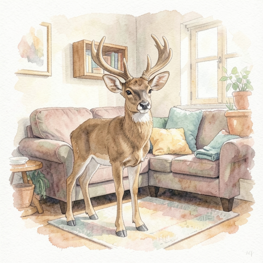 Note antler growth in buck fawns.