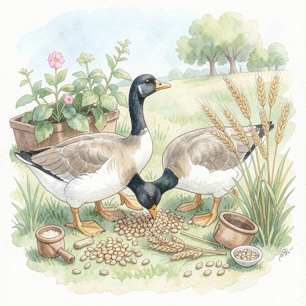 Feed geese other acceptable foods.