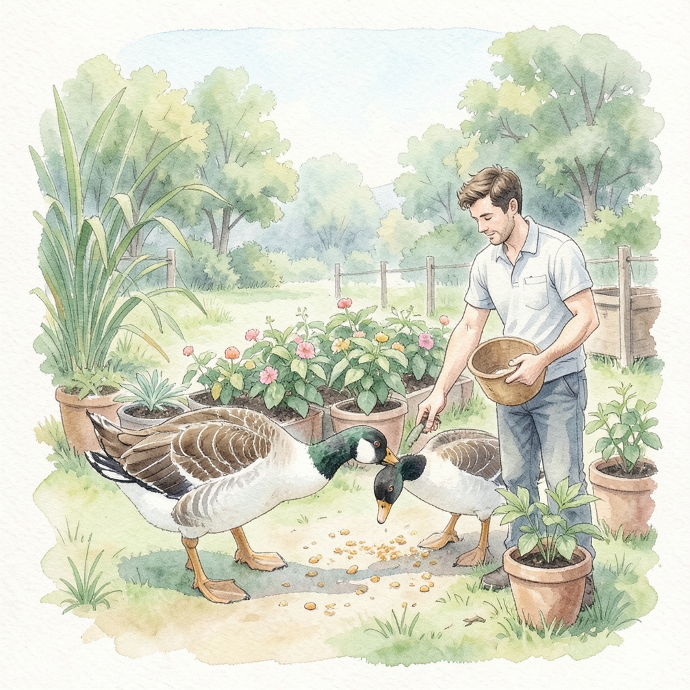 Do not feed geese in high-traffic areas.