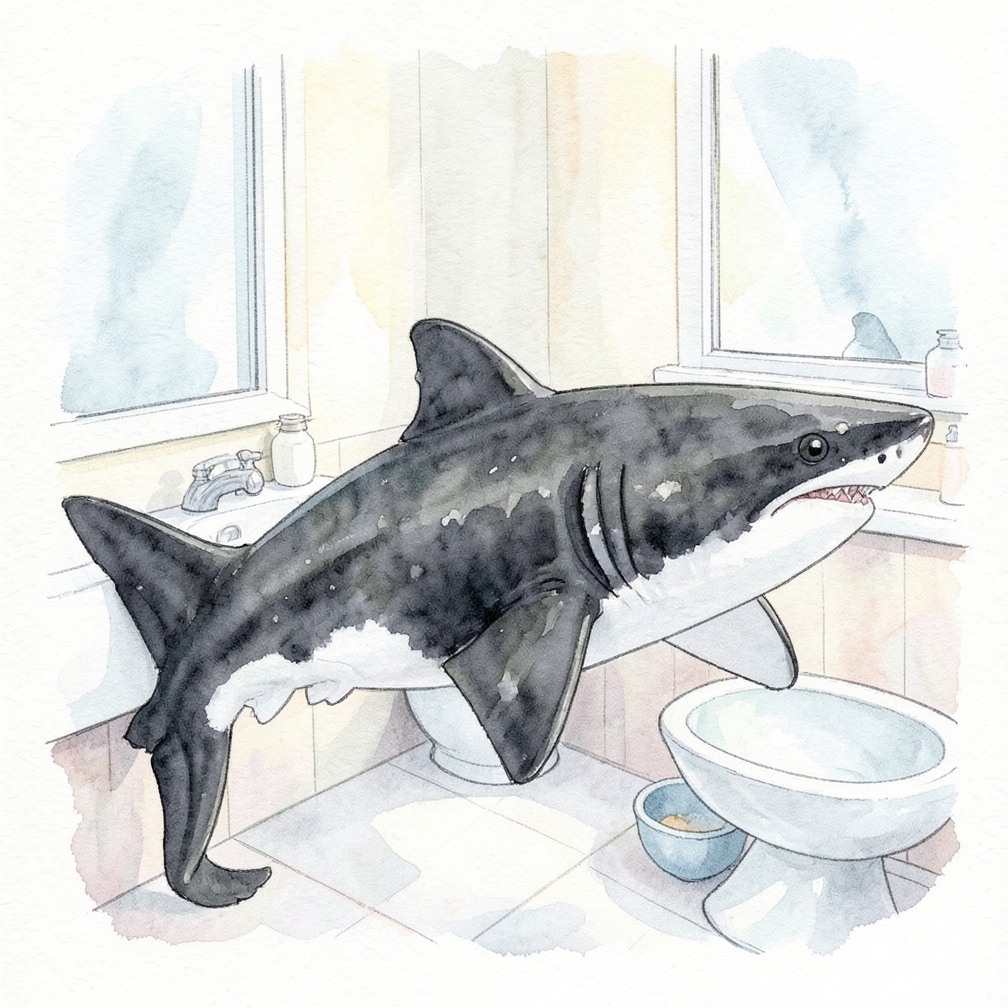The shark’s color can be a sign to watch out for people or your health.