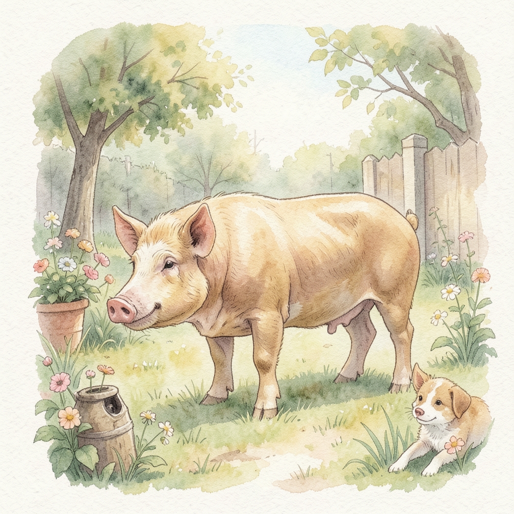 Choose a healthy pig