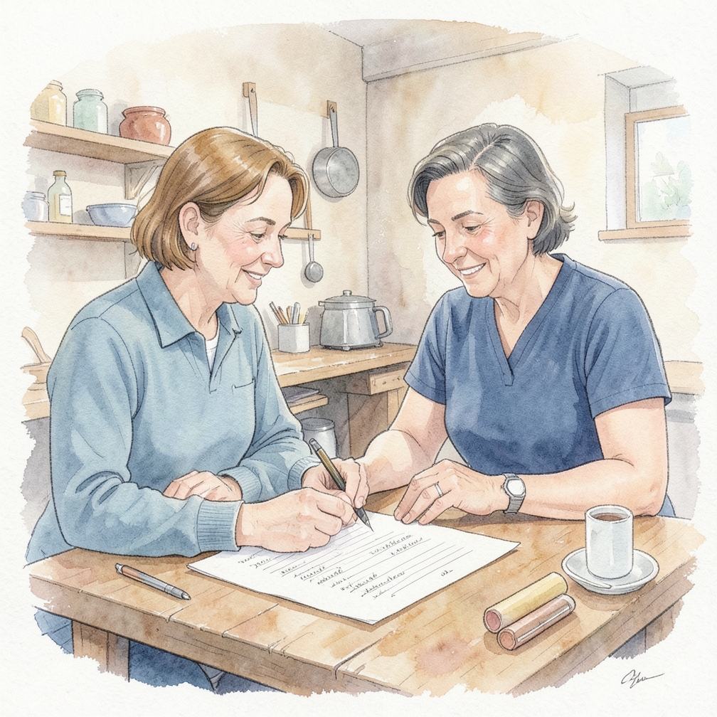 Complete the power of attorney document