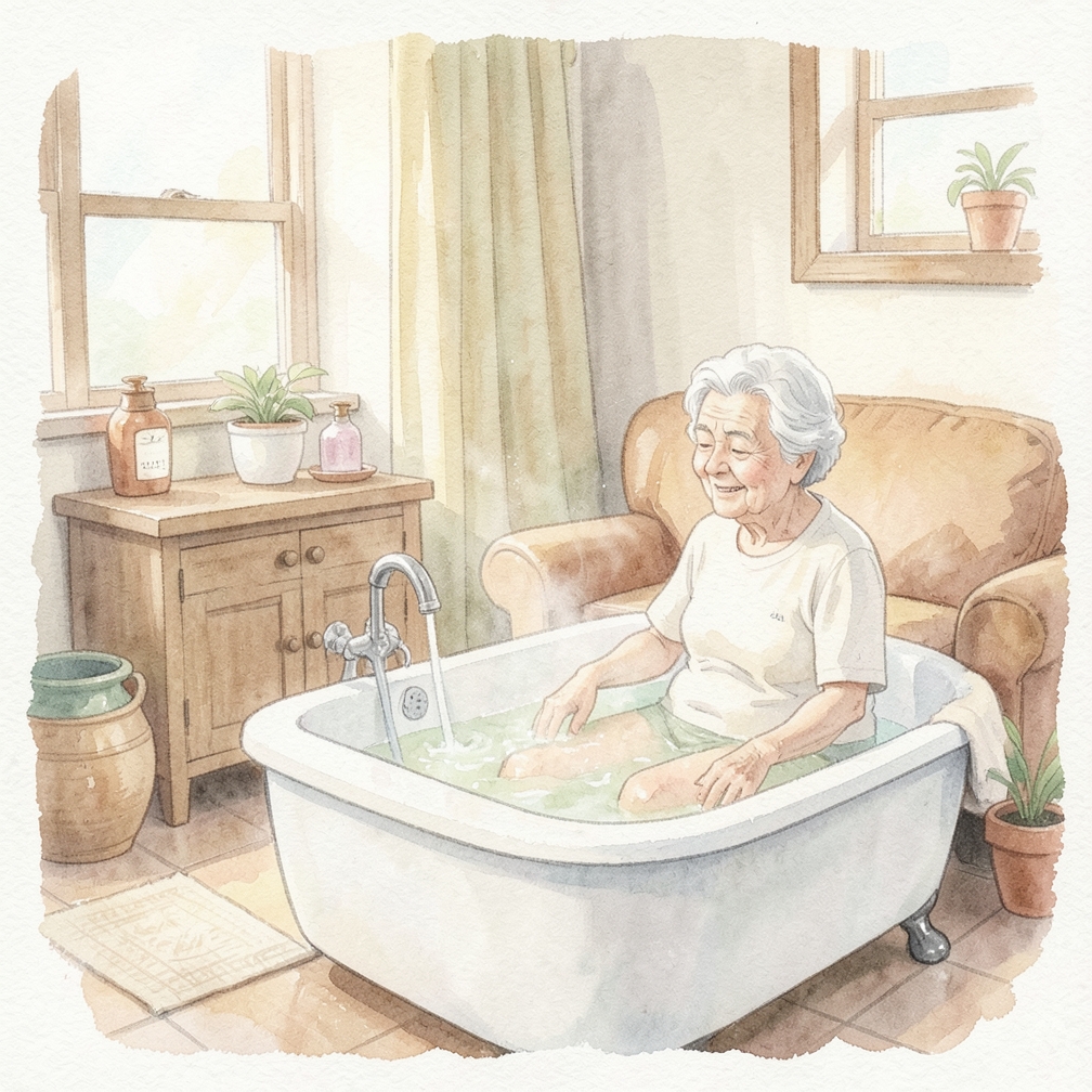 Use a Warm Bath or Shower