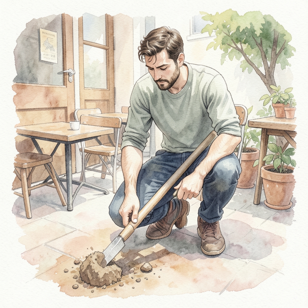 Call the municipal government to verify digging the area is safe.