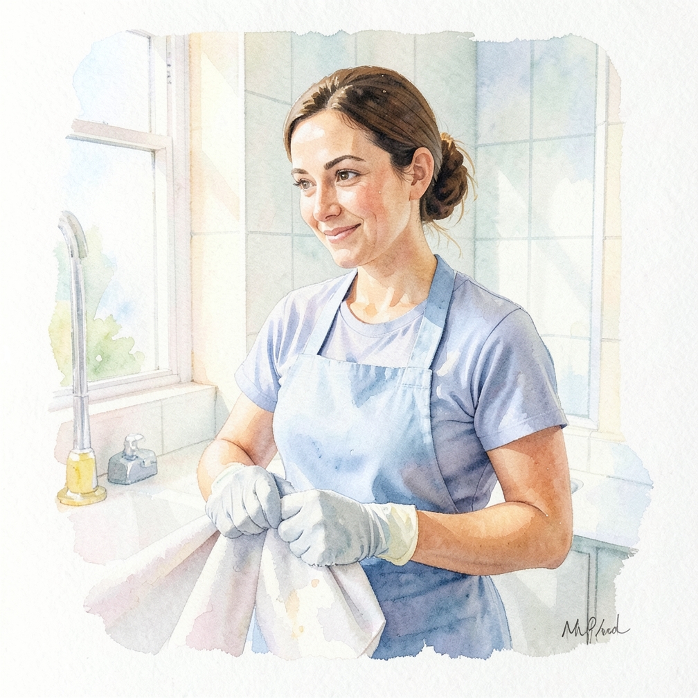Work over a drop cloth or workbench.