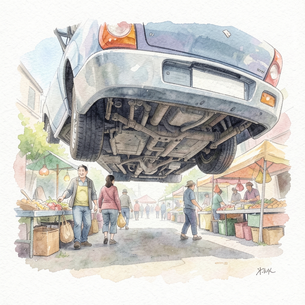 Inspect the bottom of your vehicle regularly.