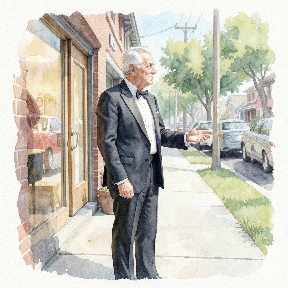 Buy or rent a tux for a formal dance.