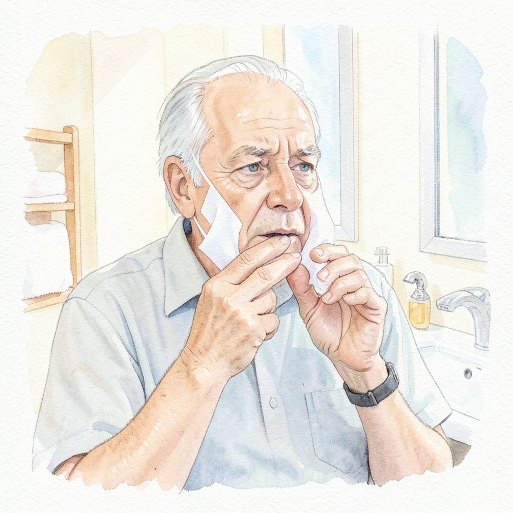 Use a cold compress to beat swelling.
