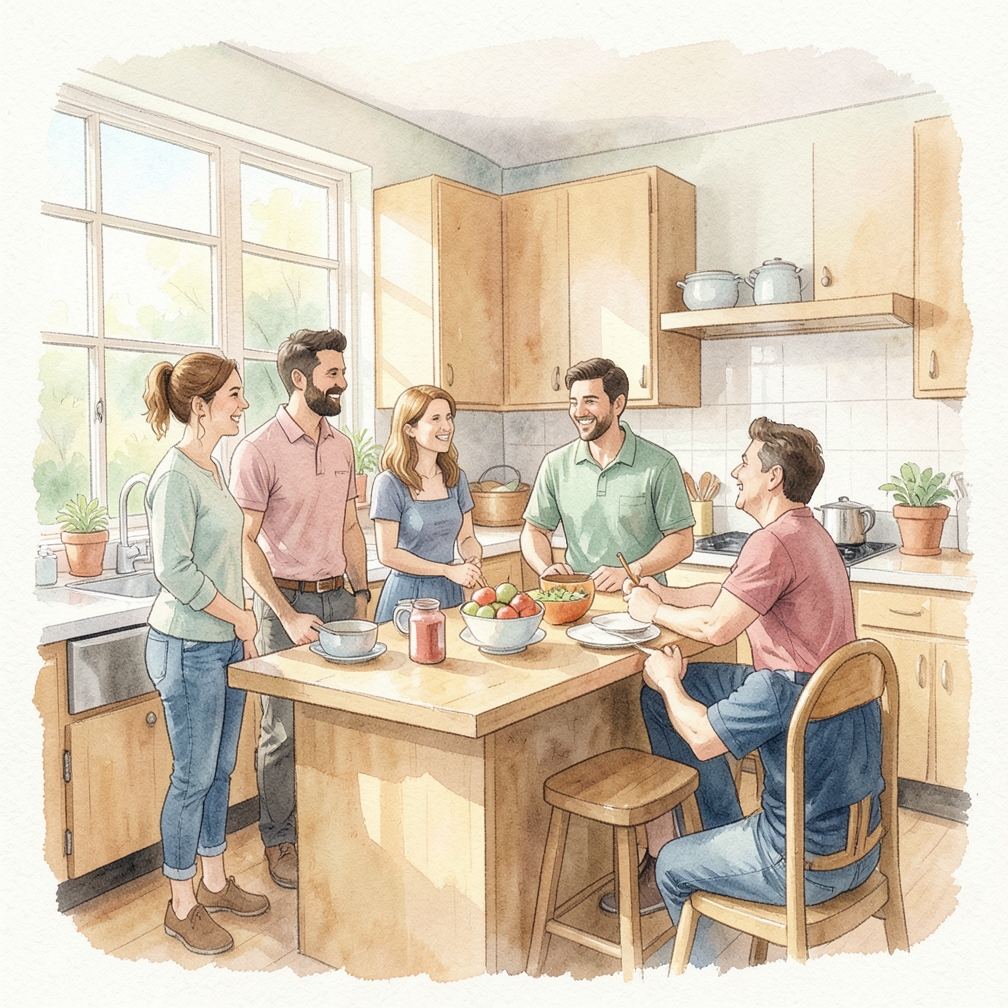 Choose a room in your home that’s comfortable and heated/cooled.