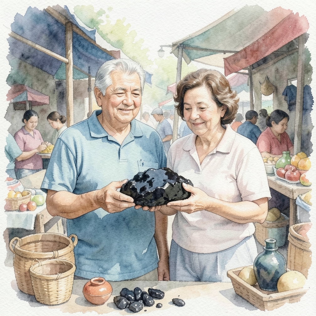 Black obsidian provides insight into the causes of physical ailments.