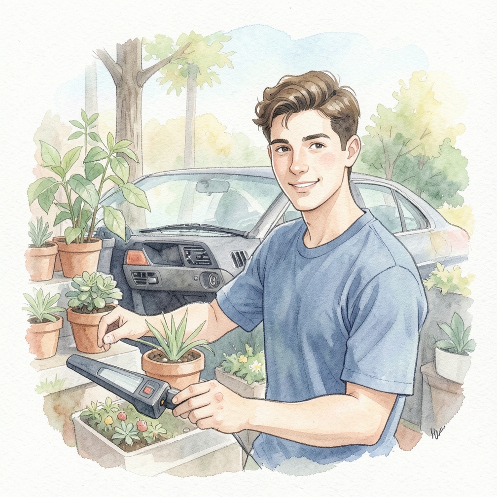 Start the car remotely.