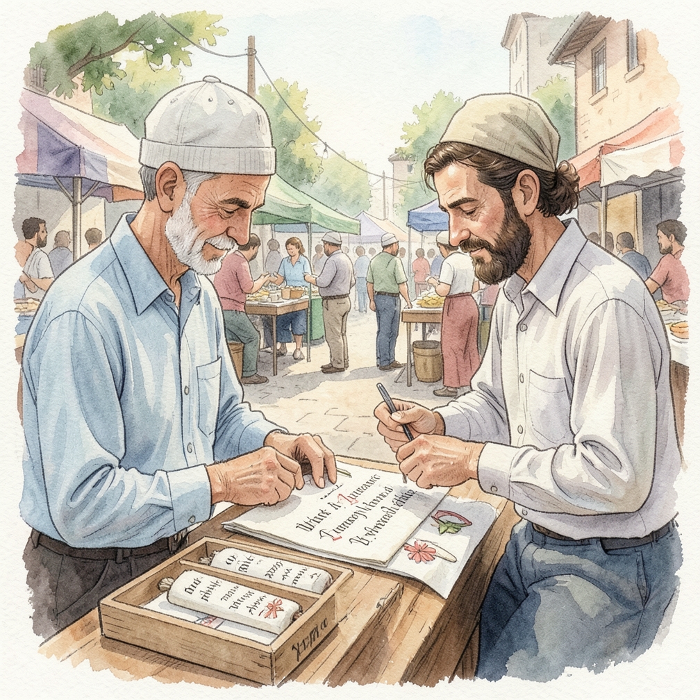 Buy a kosher scroll.