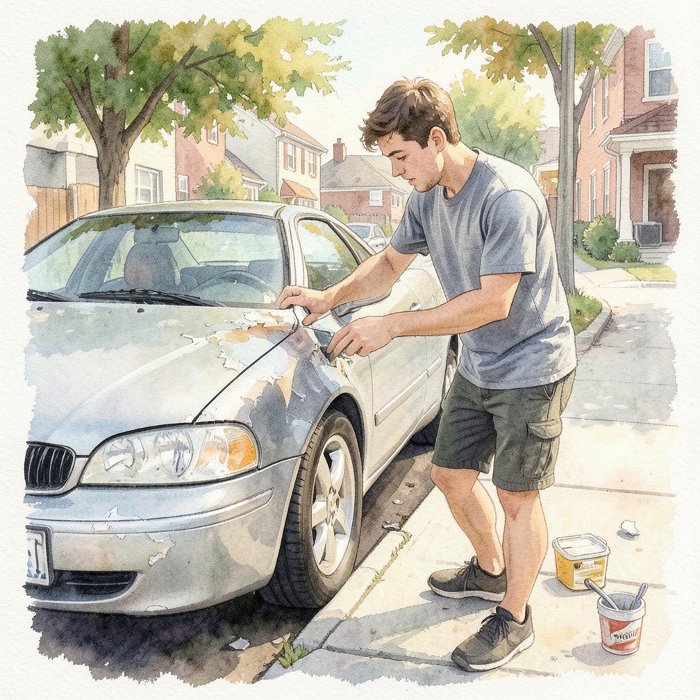 How to Handle Fix a Peeling Clear Coat on a Car Step by Step