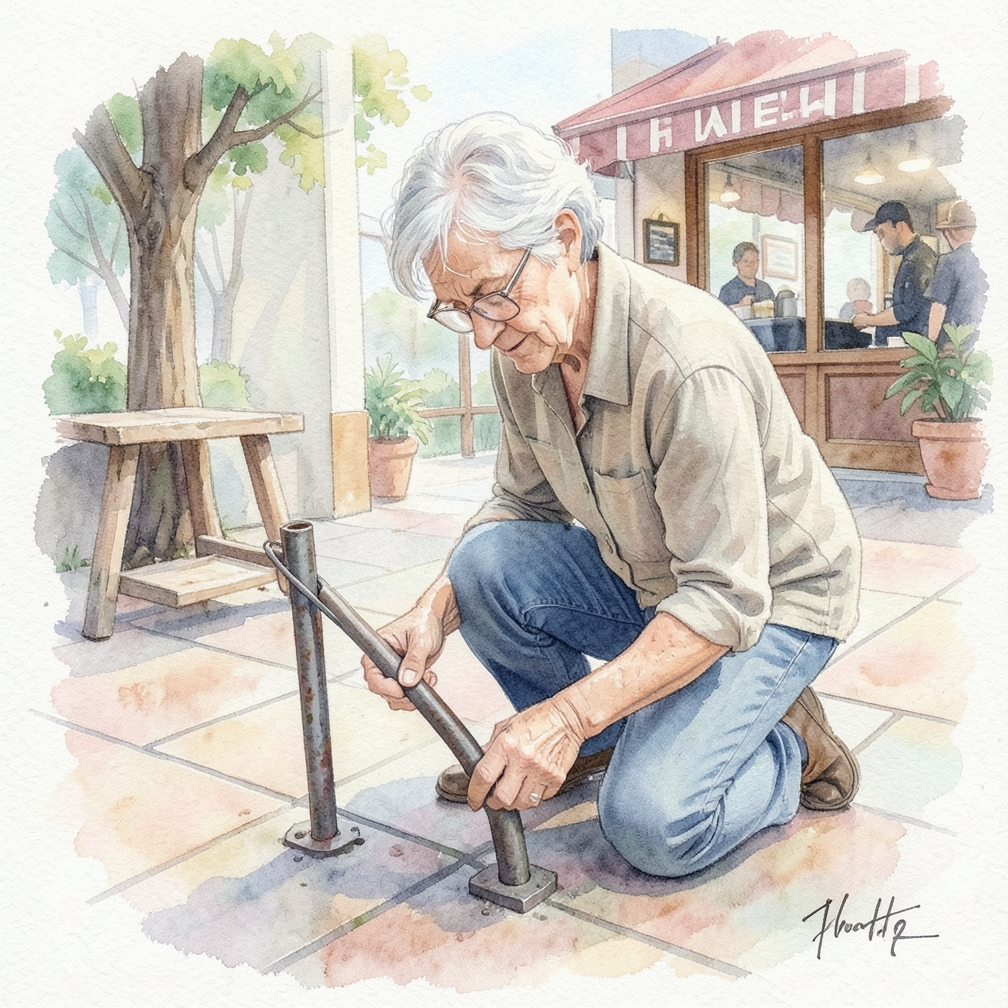 Install a new ground rod in a different location.