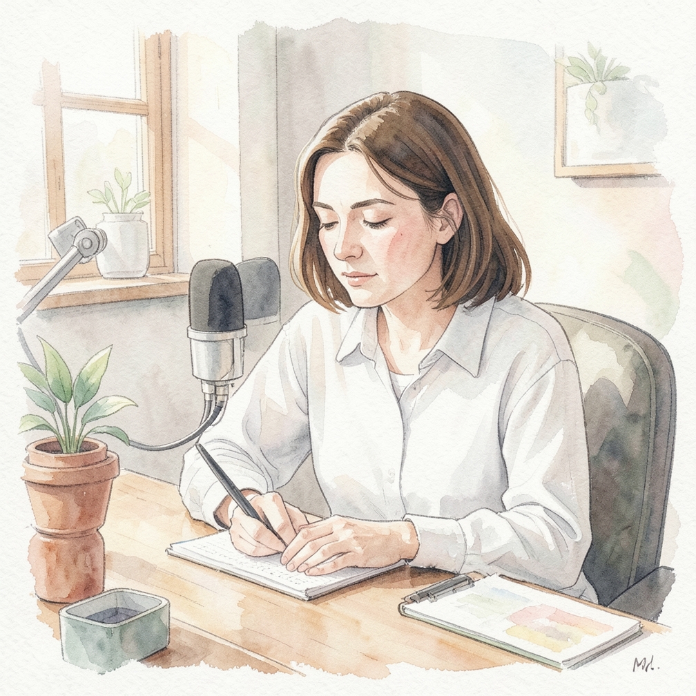 Choose a quiet and comfortable location for recording