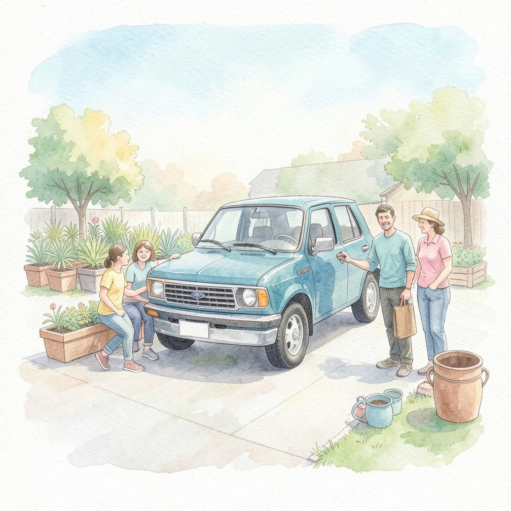 Find a flat, level surface to park your vehicle