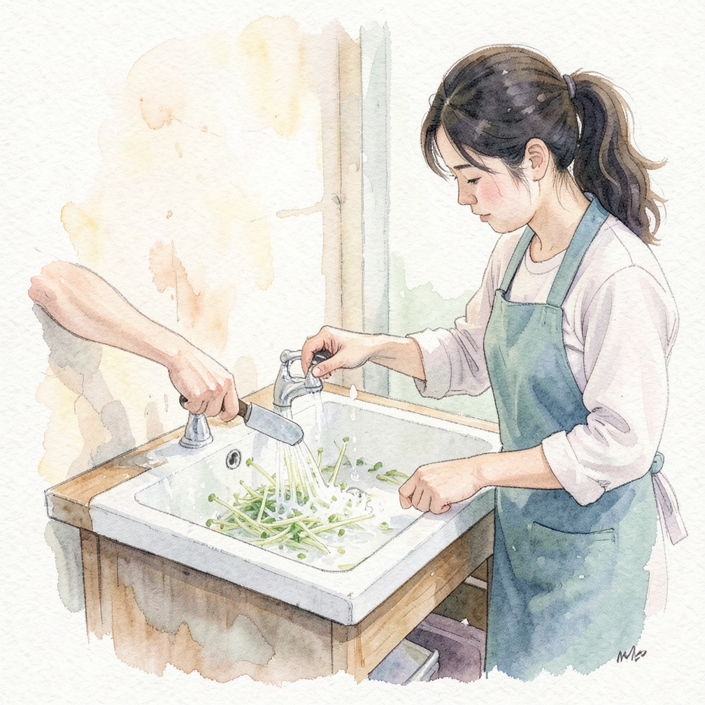 Rinse the sprouts at least twice daily.