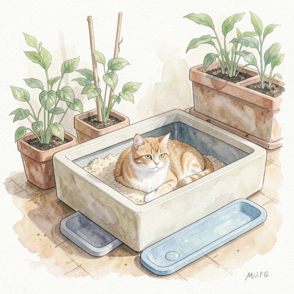 Get your cat an appropriate litter box.