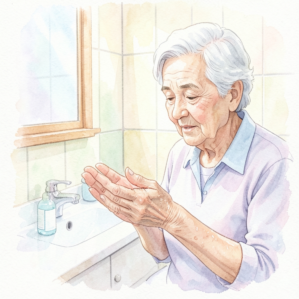 Keep your hands clean and dry.