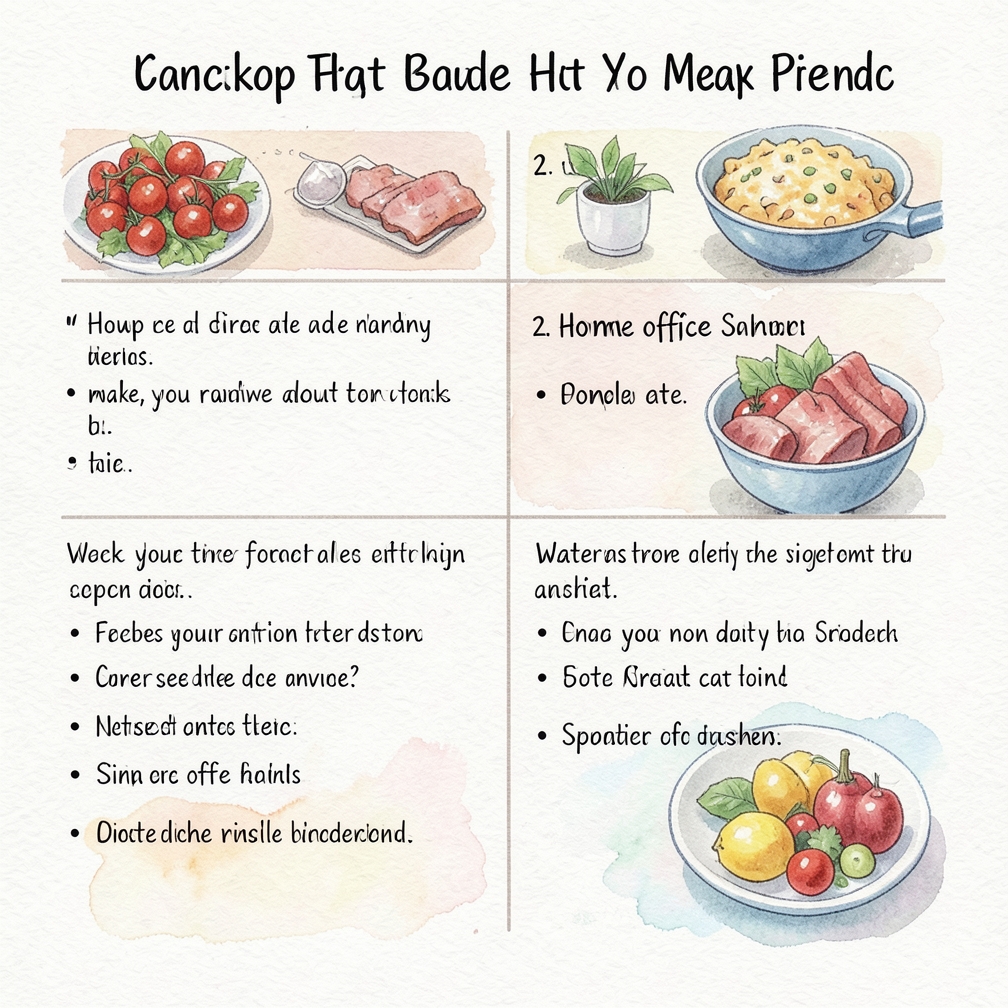 Write a meal plan.