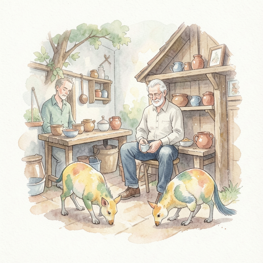 Put snacks in foraging treats.