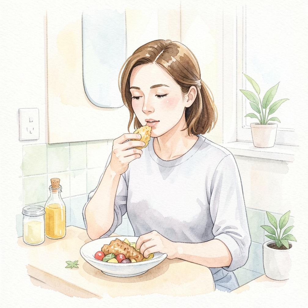 Take note of any changes in appetite.