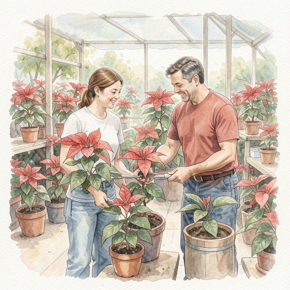 How to Handle Grow Poinsettia Step by Step