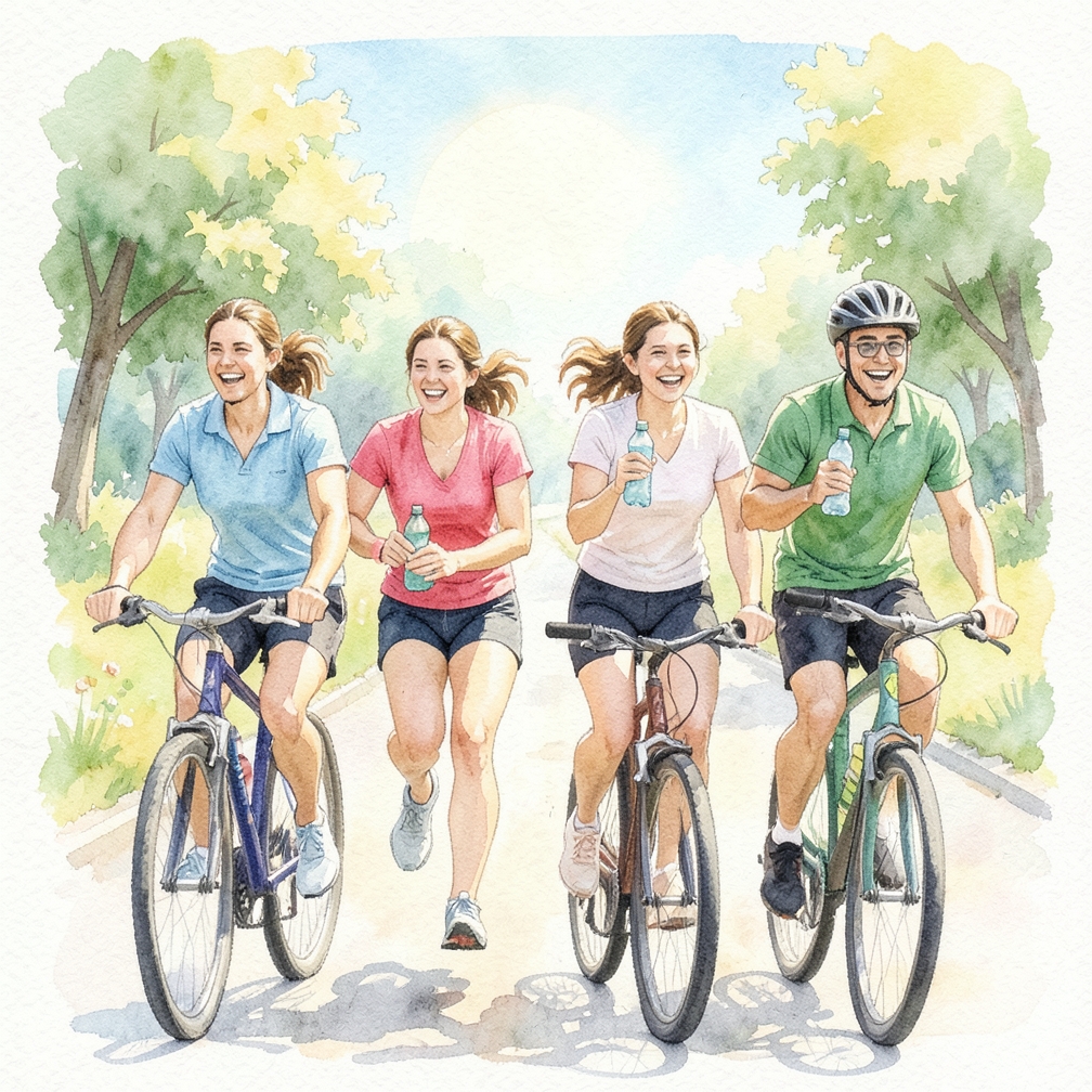 Stay hydrated while you exercise.