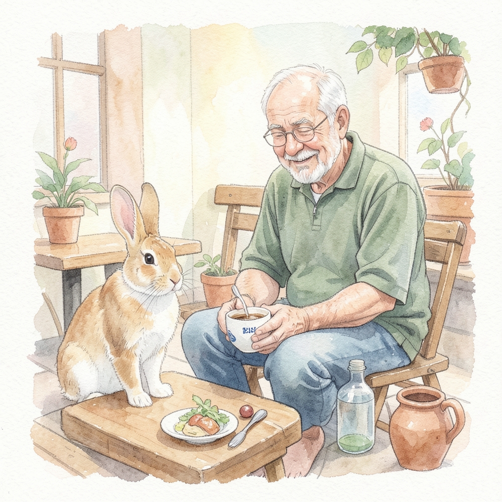 Provide your rabbit with pellets.