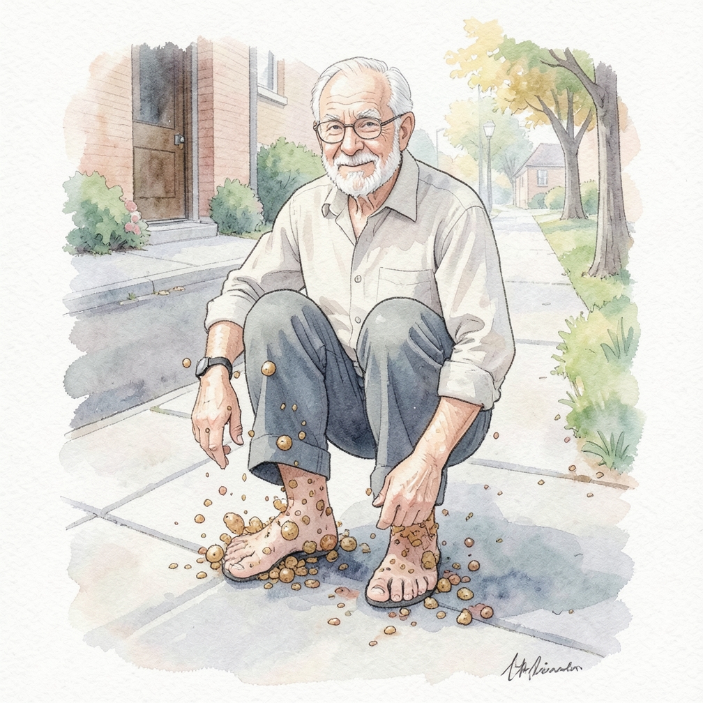 Wash your feet once a day.