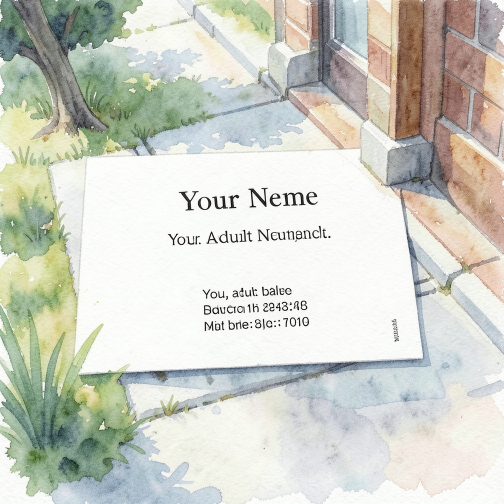 Make sure the addresses are legible.