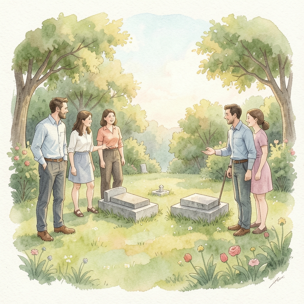 Choose a new location for the gravesite