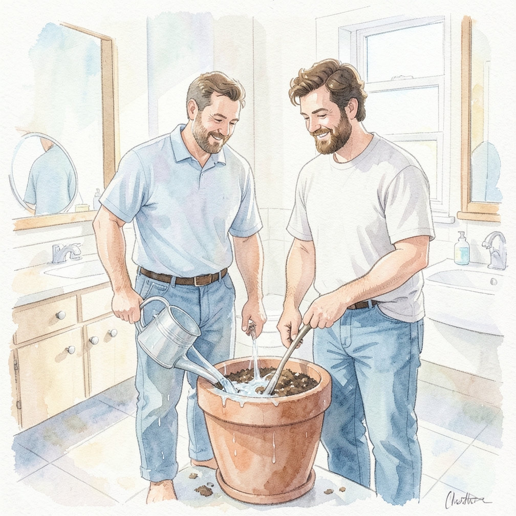 Keep the soil on the surface moist to help the roots develop.