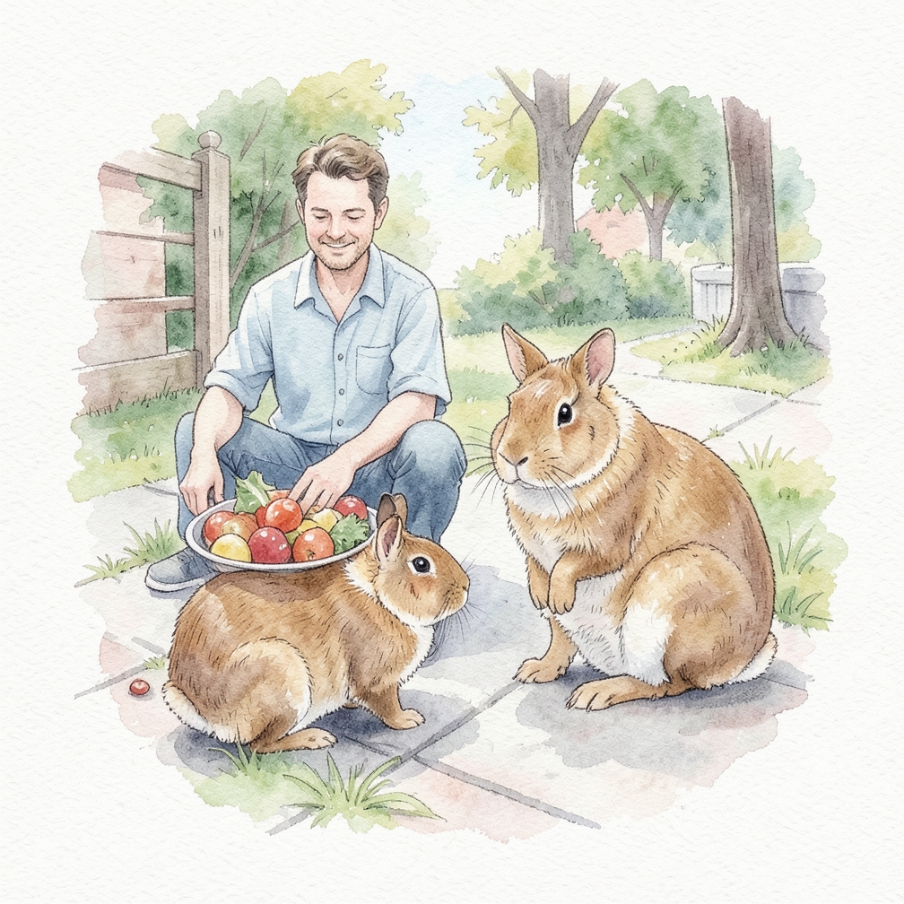 Feed your guinea pig at the same time each day.