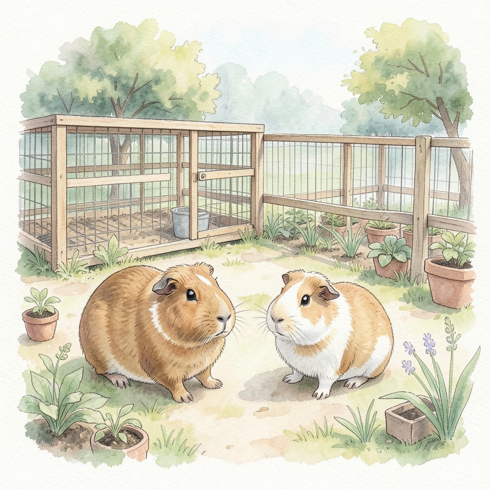 Give your indoor guinea pig some play time.