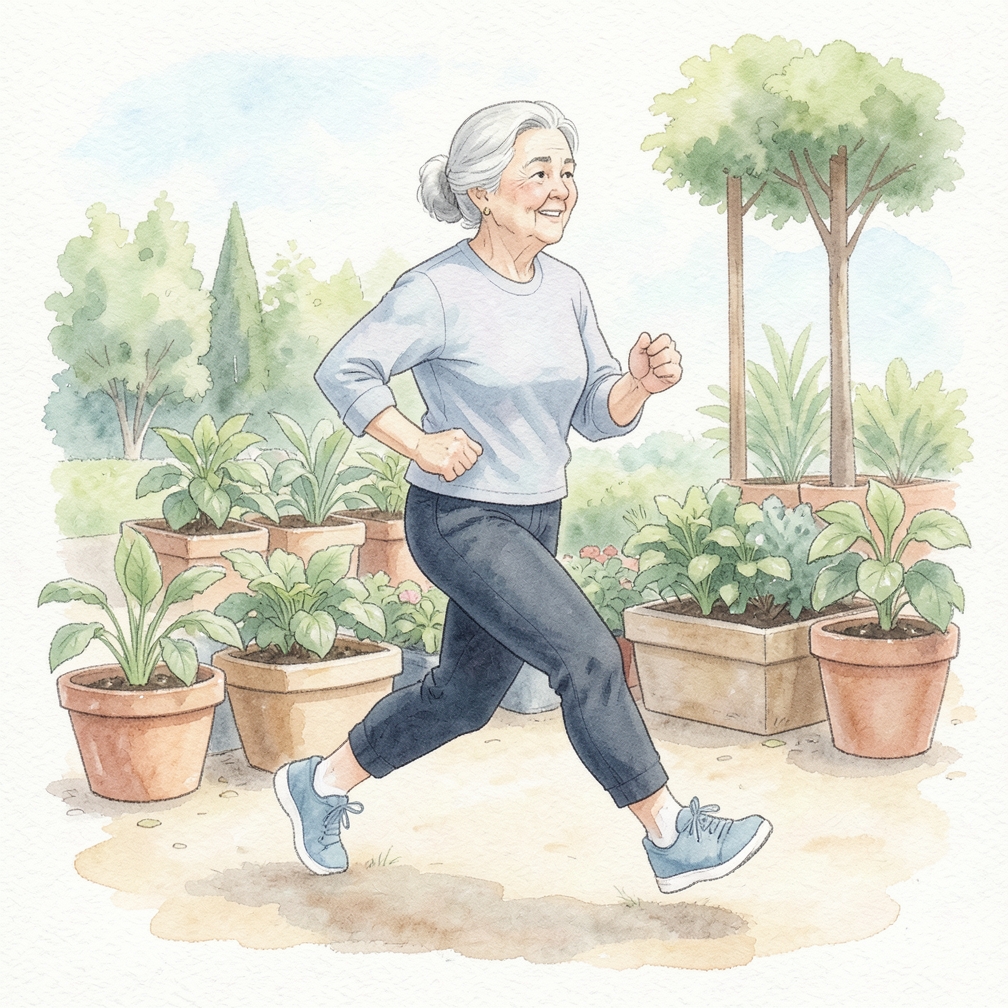 Warm up before runs.