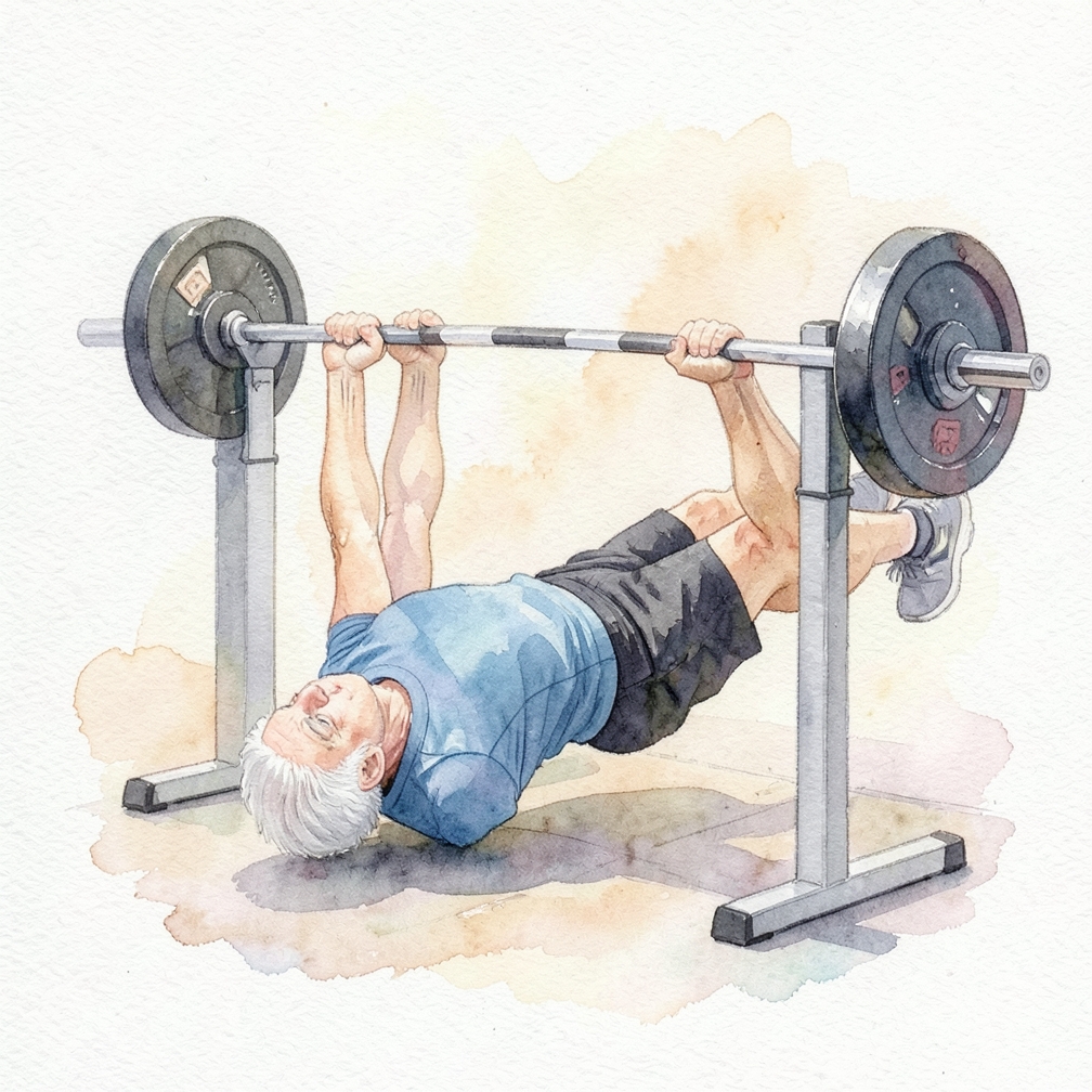 Perform inverted rows to strengthen your upper body.