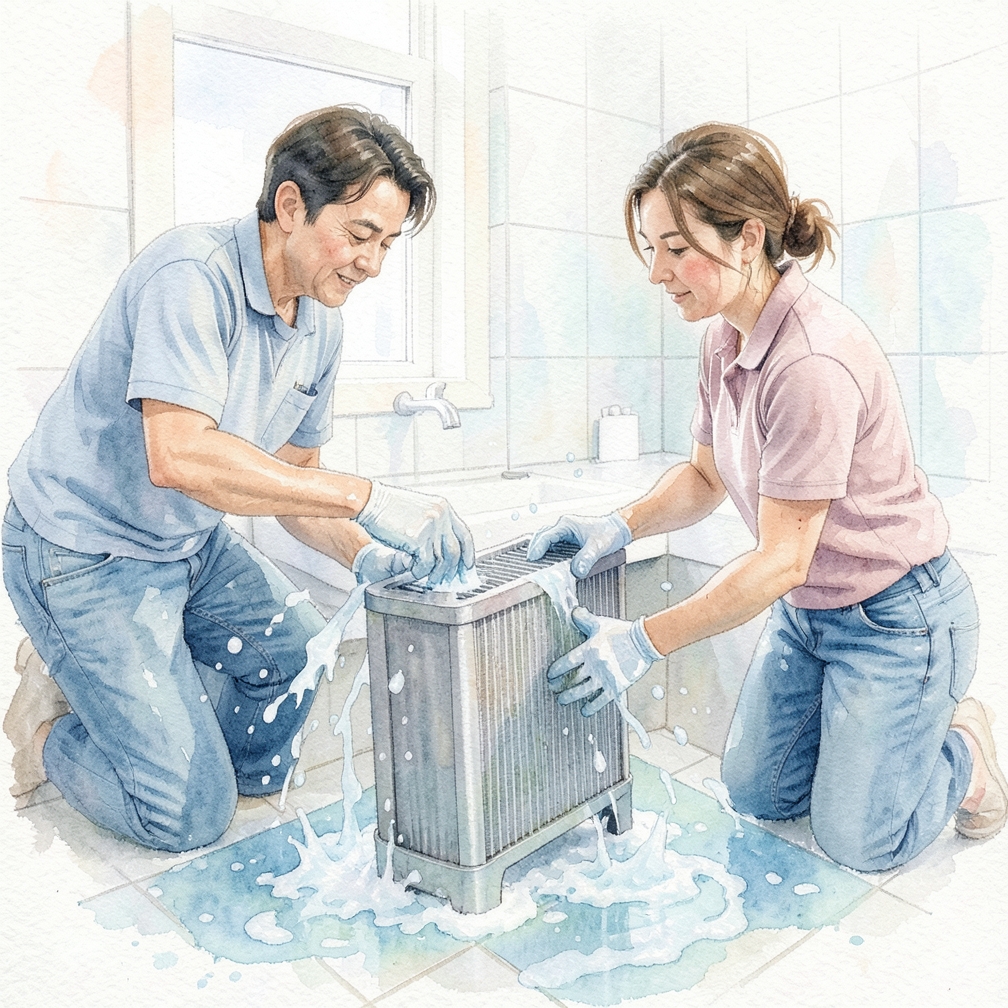 A clogged air filter can cause the engine to struggle to get started.